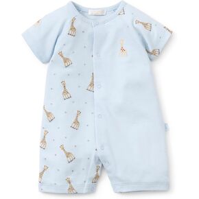 kissy kissy Baby Boys 100% Pima Cotton Sophie La Girafe Print Short Playsuit Romper, Newborn to 24 Months in Kuwait