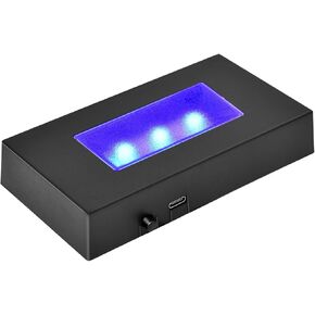 IFOLAINA قاعدة ضوء LED للفن الزجاجي مربع متعدد الألوان، قاعدة عرض ملونة، لوحة عرض مضاءة تعمل بالبطارية مع سطح علوي مسطح in Kuwait