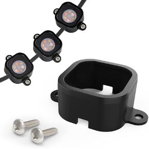 90 PCS Mounting Brackets Compatible with Govee Pro Outdoor Lights H706A/B H806A/B, Light Clips for Govee Pro Outdoor Lights 150FT, Fully Enclosed Light Brackets Replaces 3M Adhesive - Black in Kuwait