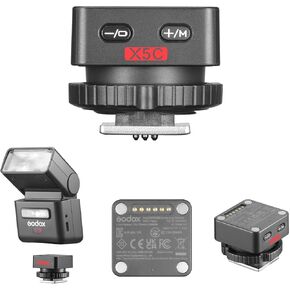 مشغل فلاش Godox X5S TTL اللاسلكي لسوني، 2 في 1 Hotshoe & Trigger، تصميم مغناطيسي مرن، إقران تلقائي فوري، متوافق مع Godox IT32 Mini Flash ووحدات نظام X in Kuwait