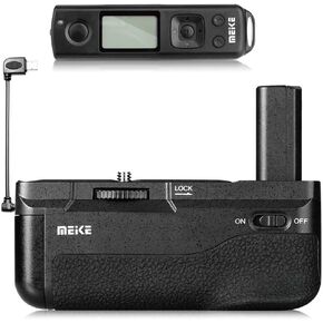 Meike A6300 قبضة بطارية، A6400 قبضة بطارية، A6000 قبضة بطارية، MK-A6300 Pro مقبض بطارية مدمج 2.4 جيجا هرتز وحدة تحكم عن بعد تصل إلى 100 متر للتحكم في التصوير لكاميرا Sony A6000، A6300، A6400 in Kuwait