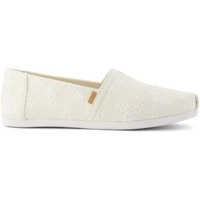 حذاء نسائي مسطح من TOMS Alpargata Cloudbound Loafer، زهور طبيعية مطرزة، 9 in Kuwait