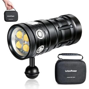 ضوء غوص Turbo SX 11000 Lumens - 328FT IP68 ضوء فيديو تحت الماء مقاوم للماء للغوص والتصوير الفوتوغرافي تحت الماء وتصوير الفيديو in Kuwait