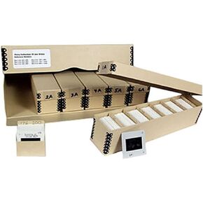 35mm Slide Storage File System, Includes 48 Slide Trays, 6 Slide Boxes, 50 Slide Dividers Master Box, Tan in Saudi Arabia
