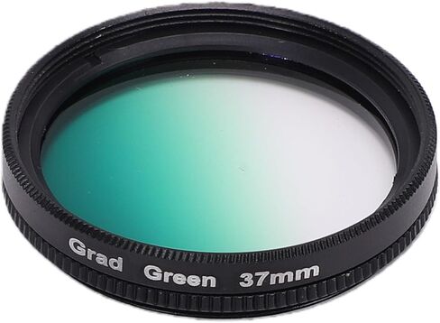 LICAEVEY 37mm Gradual Green Filter, Graduated Color Lens Filter for DSLR Mirrorless Camera, Smooth Transition Effect, Aluminum Alloy Frame with Knurled Edges, for 37mm Lens in Kuwait