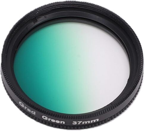 LICAEVEY 37mm Gradual Green Filter, Graduated Color Lens Filter for DSLR Mirrorless Camera, Smooth Transition Effect, Aluminum Alloy Frame with Knurled Edges, for 37mm Lens in Kuwait