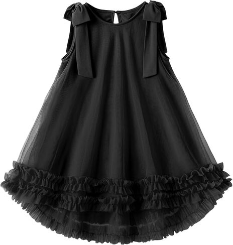 Arshiner Toddler Girl Tulle Dress Baby Girl Tutu Birthday Party Princess Dresses Tiered High Low Summer Sundress for 2-8Y in Saudi Arabia