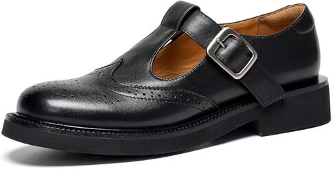 BEUA Today Mary Jane Oxfords للنساء، أحذية أكسفورد جلدية بحزام على شكل حرف T، مريحة غير قابلة للانزلاق، أحذية كاجوال لطيفة للعمل والمكتب والمدرسة in Kuwait