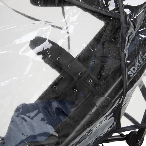 Ingenuity Universal Convenience Stroller Rain Cover, Baby Weather Shield for Rain, Wind & Snow, Fits Most Strollers with Car Seat, Vented Airflow, High Visibility, Easy Install & Storage – Clear in Kuwait