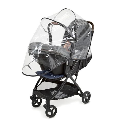 Ingenuity Universal Convenience Stroller Rain Cover, Baby Weather Shield for Rain, Wind & Snow, Fits Most Strollers with Car Seat, Vented Airflow, High Visibility, Easy Install & Storage – Clear in Kuwait