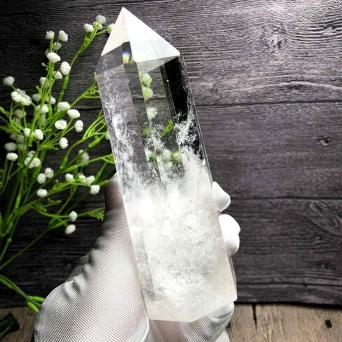 Zenkeeper 1PC Large Labradorite Crystal Points, Labradorite Crystal Tower Crystal Wand in Saudi Arabia
