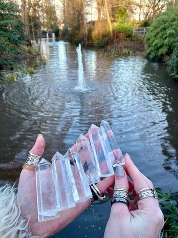 Zenkeeper 1PC Large Labradorite Crystal Points, Labradorite Crystal Tower Crystal Wand in Saudi Arabia