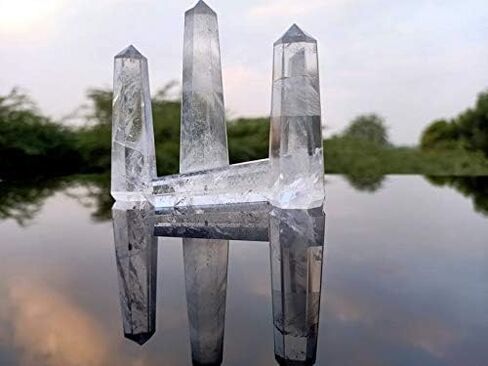Zenkeeper 1PC Large Labradorite Crystal Points, Labradorite Crystal Tower Crystal Wand in Saudi Arabia