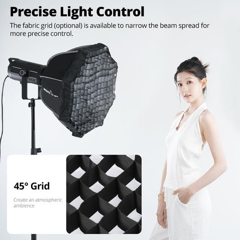 AMBITFUL FS80pro 31.4 "/80 سم سوفت بوكس ​​مثمن، سريع التحرير بوينز جبل سوفت بوكس ​​مع الناشرون / شبكة قرص العسل / حقيبة حمل in Kuwait