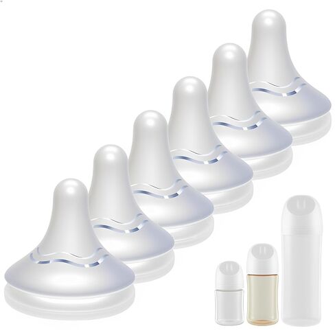 Silicone Replacement Nipple Compatible with Pigeon Baby Bottle,Fit for Pigeon Baby Bottle Nipples,Size S 1m+ 6 Count(Slow Flow). in Kuwait