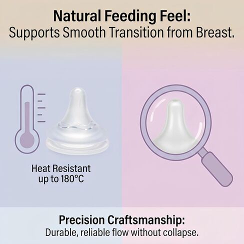 Silicone Replacement Nipple Compatible with Pigeon Baby Bottle,Fit for Pigeon Baby Bottle Nipples,Size S 1m+ 6 Count(Slow Flow). in Saudi Arabia