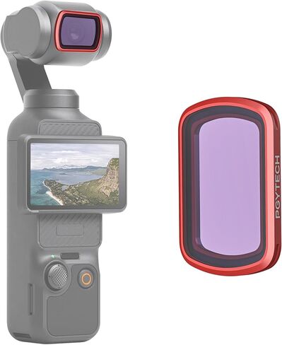 PGYTECH UV Filter for DJI Osmo Pocket 4/3, Magnetic Lens Protector Made of AGC Optical Glass Waterproof Scratch, Action Camera Accessories in Kuwait