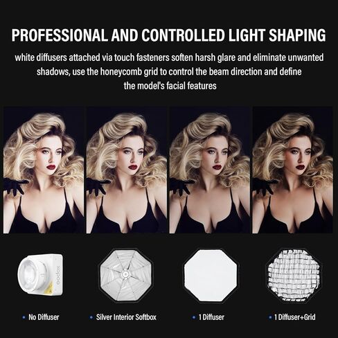 Godox ML-SF50 المثمن سوفت بوكس ​​ل Godox ML100R ML100BI ML60IIBI ML60 Led الفيديو الضوئي سوفت بوكس ​​ل AD300PRO AD300PROII AD400PRO AD400PROII in Kuwait
