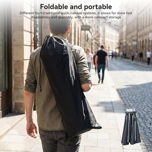 UTEBIT 21"/55cm Octagonal Softbox, Quick Release Parabolic Soft Box with Bowens Mount, Portable & Collapsible Removable Diffusers, Grid, Bag for Portrait Photography, Video Production,Studio Lighting in Kuwait