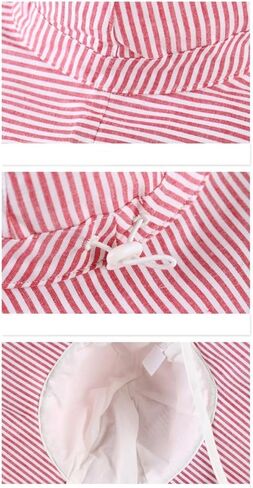 Baby Sun Hat 6-24 Months UPF 50+ Adjustable Wide Brim Beach Striped Cap Toddler Summer Outdoor Boys Girls in Saudi Arabia