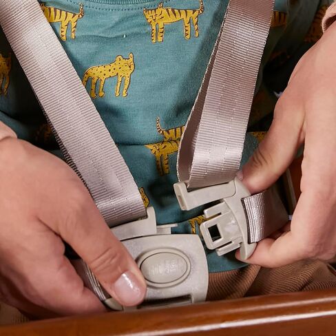 حزام حزام التفاف عالمي من 5 نقاط للكراسي العالية من ECR4Kids، قطعة بديلة، رمادي in Kuwait