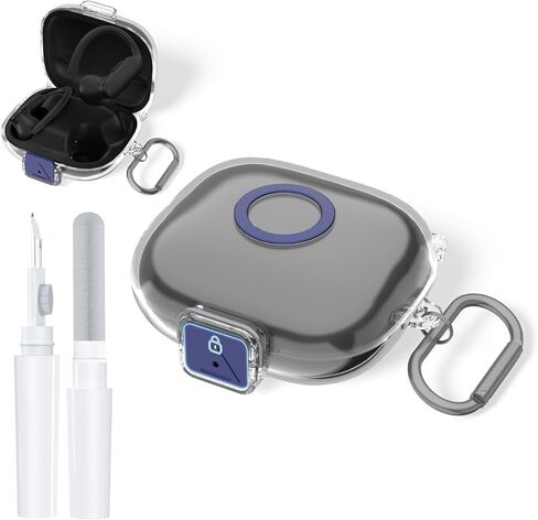 [قفل آمن] لحالة Beats Powerbeats Pro 2 ، غلاف حالة الحماية الصدمية الواضحة لـ TPU لـ Beats Powerbeats Pro 2 مع مجموعة Cleaning Kit & Keychain (Clear) in Kuwait