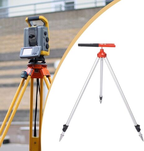 Total Station Centeringrod Clamp Tripod Stabilizer Stand Lightweight Portable Telescopic Support Bracket Ruler Holder, Red Black Clip, 75 to 120cm in Saudi Arabia