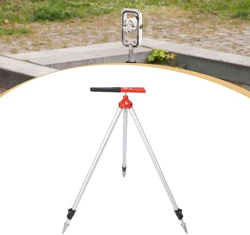 Total Station Centeringrod Clamp Tripod Stabilizer Stand Lightweight Portable Telescopic Support Bracket Ruler Holder, Red Black Clip, 75 to 120cm in Saudi Arabia