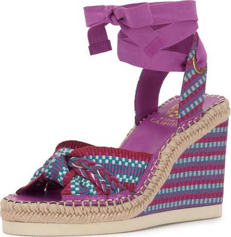 صندل Vince Camuto النسائي Bealie المنسوج بأربطة ويدج in Saudi Arabia