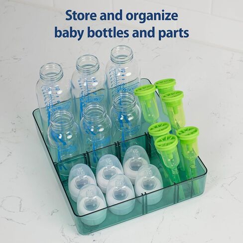 Dr. Brown's Baby Bottle Storage Tray with Customizable Compartments, Store and Organize Bottles, Parts, and Accessories, BPA-Free in Kuwait