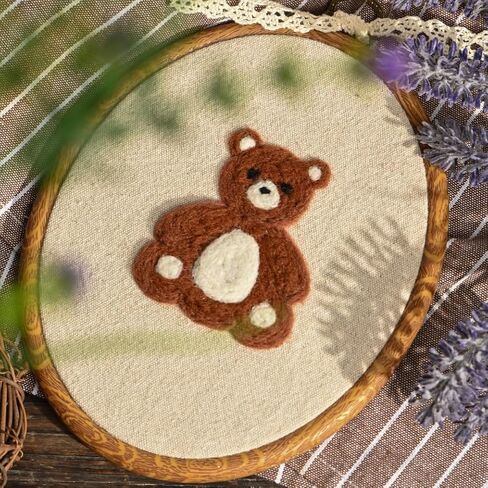 Needle Felted Bear Nursery Wall Decor Wall Art Decorative Artwork for Boy Girl Nursery Living Room Home Decor 7.5 INCH in Kuwait