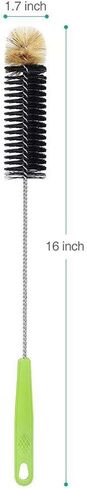 16in Bendable Bottle Brush, Long Handle Bottle Cleaning Brush for Cleaning Narrow Neck Bottles, Baby Bottles, Flask, Pitcher, Vase, Bird Feeder, Home Kitchen Sink Cleaning Brush, Water Bottle Brush in Kuwait