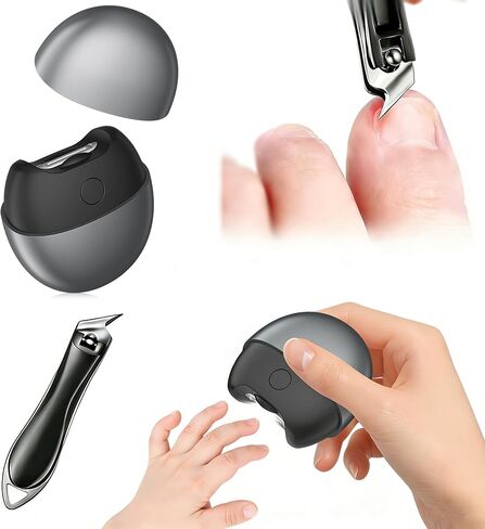Electric Nail Clipper,2026 Improved Nail Clippers Set, Includes an Automatic 3-in-1 Nail Clippers,a Slanted Nail Clipper(for Ingrown Toenails&Fingernail) Ideal for Babies, Children, Adults and Seniors in Kuwait