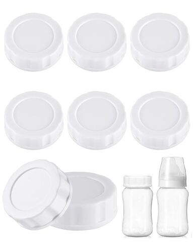 8Pack Baby Bottle Caps Compatible with Evenflo Wide Neck Baby Bottle, Travel and Storage Bottle Lids Replacement, Soft & Safe Bottle Lid (Only Evenflo Wide Neck Baby Bottle) in Kuwait
