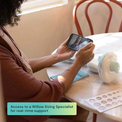 Willow - Breast Pump Sizing Kit - Flange Sizing Kit - Use w/Willow Go, Wave, or Most 24mm Flanges - Includes 13mm, 15mm, 17mm, 19mm, and 21mm Inserts- Breastfeeding Essentials for Postpartum in Kuwait