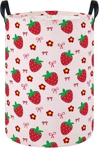 Laundry Hamper Baby Nursery Hamper Waterproof Foldable Kids Laundry Basket Kids Dirty Clothes Hampers Girl Room Decor for Home Gift Baskets(Floral) in Saudi Arabia