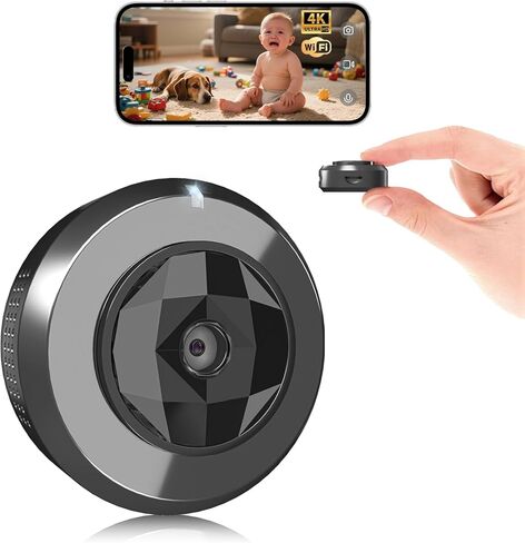 2026 Mini Wireless Security Camera HD Small Magnetic Home WiFi Micro Camera Nanny Cam with Motion Detection Cloud & SD Storage Night Vision Tiny Cameras Wide Angle for Home Baby Office Indoor in Kuwait