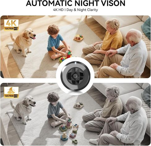 2026 Mini Wireless Security Camera HD Small Magnetic Home WiFi Micro Camera Nanny Cam with Motion Detection Cloud & SD Storage Night Vision Tiny Cameras Wide Angle for Home Baby Office Indoor in Kuwait