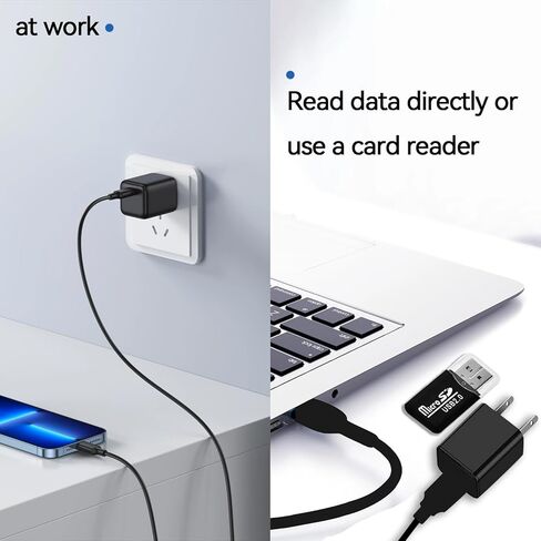 USB Charger Hidden Camera, 1080P Small Mini Camera with Motion Detection, Spy Camera with 64GB Micro SD Card Included, Nanny Camfor Home, Window, Indoor and Security (No WiFi) in Kuwait