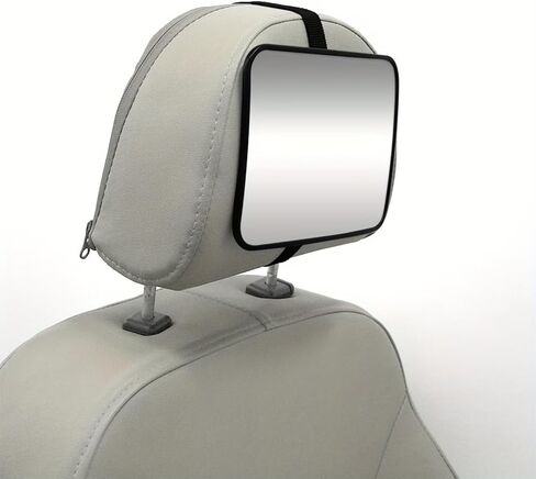 Safety Car Seat Mirror for Rear Facing Infant, Clear Wide View, 360°Rotation, Easily Observe the Baby Move, Secure, Shatterproof in Kuwait