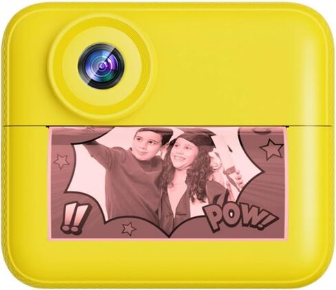 Kids Camera Instant Print, 2.4 Inch Screen Instant Camera,1080P HD Kid Camera Instant Printing with Print Paper and 32GB SD Card,Christmas Birthday Gifts (Blue) in Kuwait