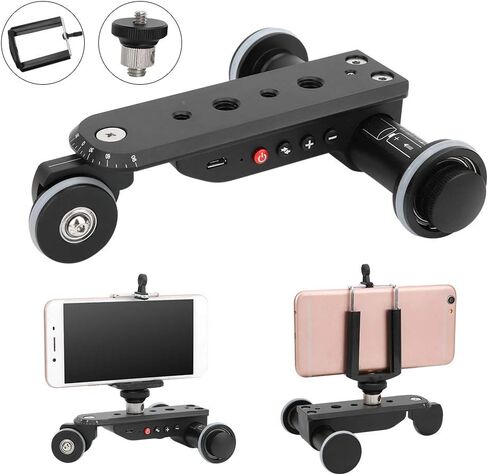 Yinhing 06S Pro Video Slider مع جهاز تحكم عن بعد بـ 5 سرعات لكاميرات الفيديو سعة تحميل 4 كجم مثالية للتصوير بفاصل زمني in Kuwait