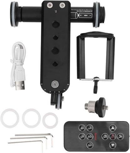Yinhing 06S Pro Video Slider مع جهاز تحكم عن بعد بـ 5 سرعات لكاميرات الفيديو سعة تحميل 4 كجم مثالية للتصوير بفاصل زمني in Kuwait