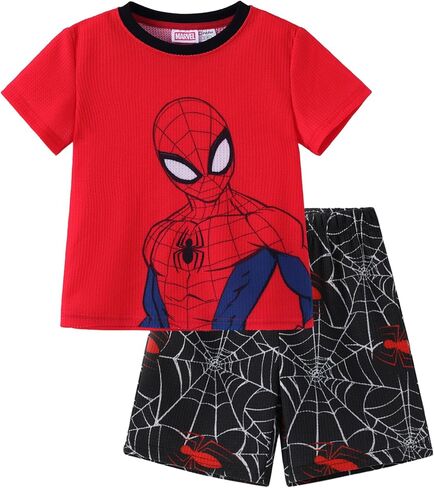 Disney Marvel Spiderman Boys Short Sets Kids Clothes Venom T-Shirt & Shorts Set Summer Outfit Athletic Apparel Suit 2-9 Years in Saudi Arabia