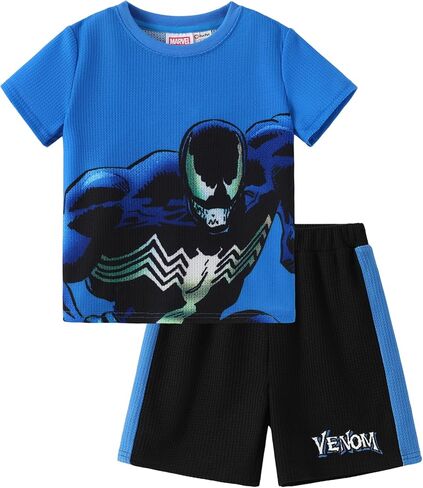 Disney Marvel Spiderman Boys Short Sets Kids Clothes Venom T-Shirt & Shorts Set Summer Outfit Athletic Apparel Suit 2-9 Years in Saudi Arabia