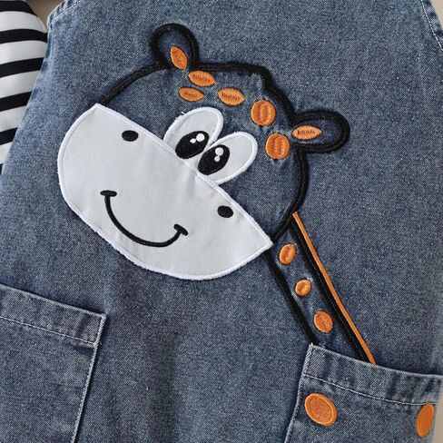 Baby Boy Summer Clothes Toddler Boys Outfits Short Sleeve T-Shirt Cute Cartoon Jumpsuit Overalls 12 Months-4T in Kuwait