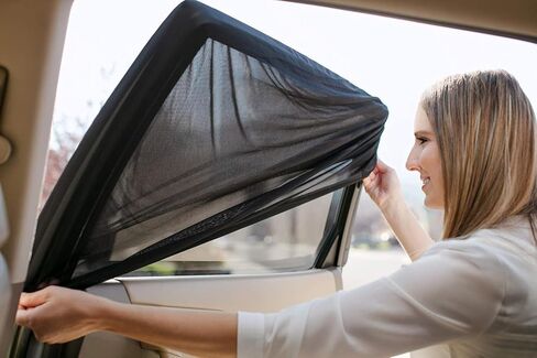 2 pcs Car Window Shade for Chevy Equinox 2025 2026/GMC Terrain Door Frame Mesh Window Sock Over The Door Sunshade Baby Sun Blocker Automotive Bug Screen,Rear in Saudi Arabia