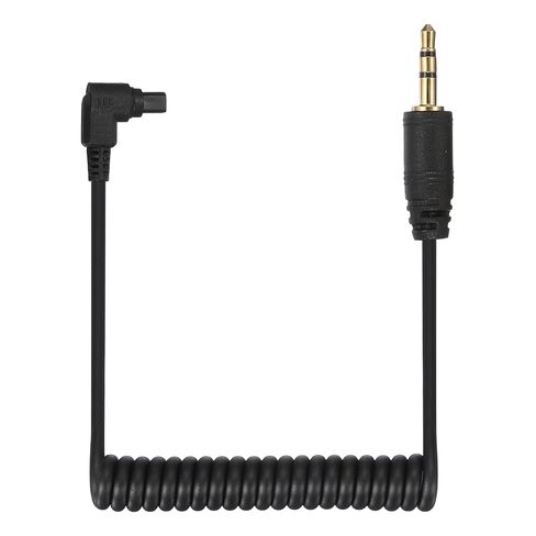 3mm to Male Flash PC Sync Cable, Plug to Male Flash Sync Cord with Coiled Cord and Screw Lock 2.5mm(3P) to MINI(5P), Suit for Camera/Photography Connector/Studio, Black in Kuwait