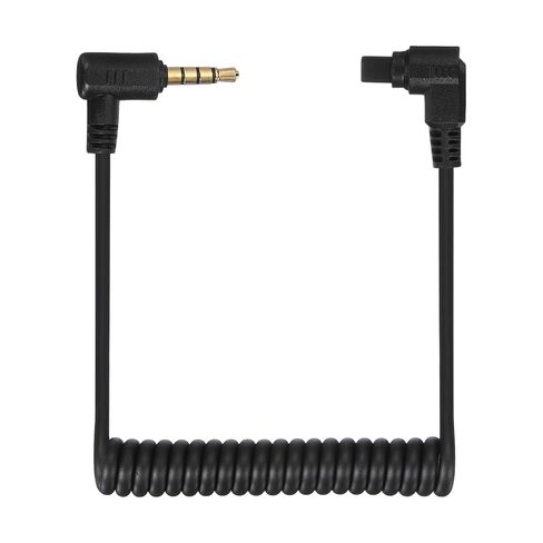 2 Pcs 3mm to Male Flash PC Sync Cable, Plug to Male Flash Sync Cord with Coiled Cord and Screw Lock 2.5mm(3P) to C3(3P), Suit for Camera/Photography Connector/Studio, Black in Saudi Arabia