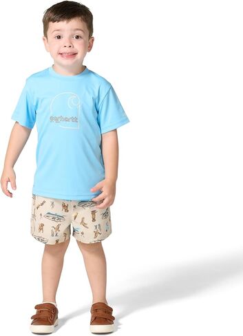 Carhartt Baby Boys' 2-piece Short Sleeve Sun Defender® Force® Shirt & Woven Short Set in Saudi Arabia